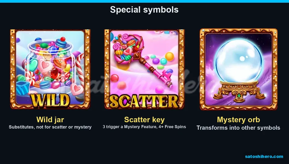 Wild jar, scatter key, and crystal ball shown