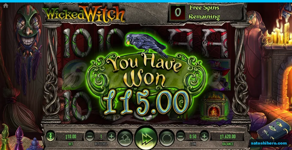 Free games ended with 115.00 total won