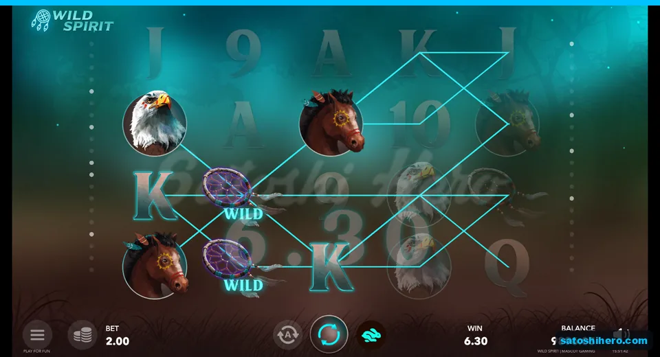 Two dreamcatcher Wilds highlighting eagle and horse wins