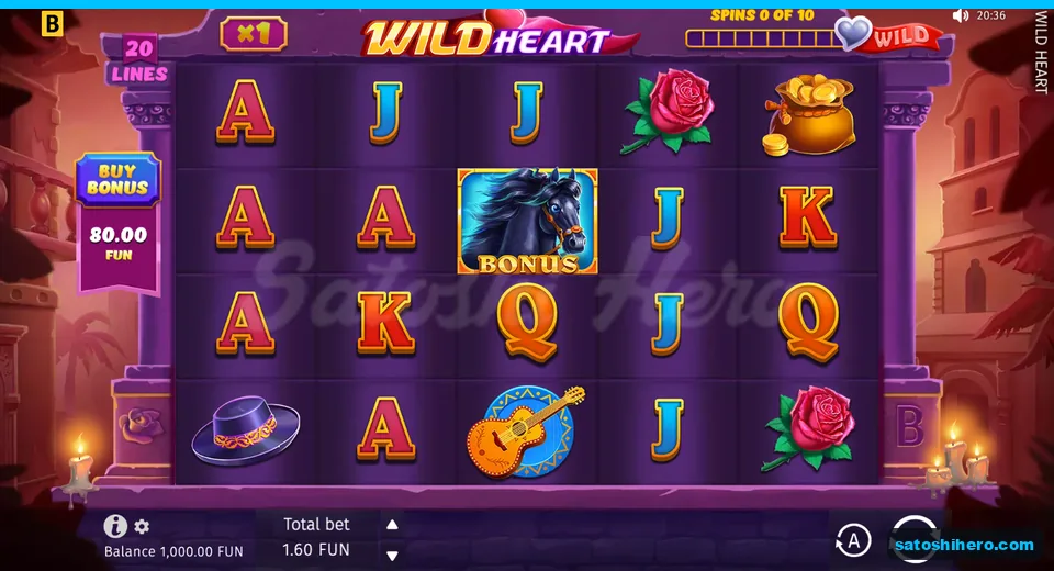 Base screen with multiplier badge and symbols