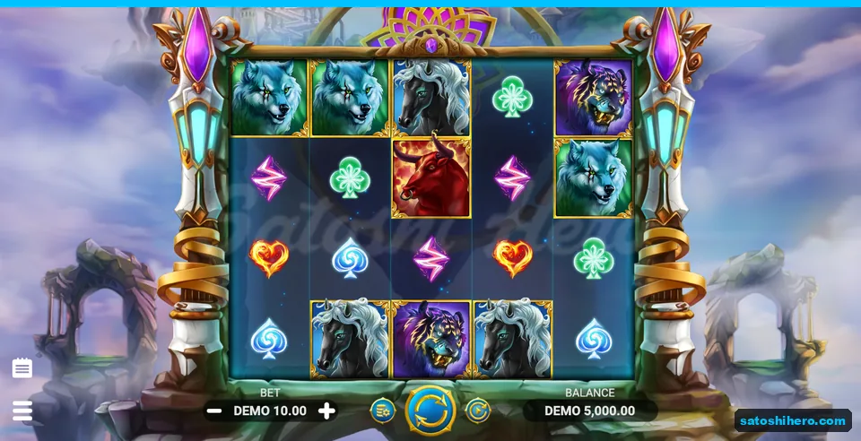 Fresh balance grid with animal portraits and suits