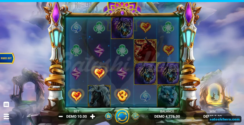 5.00 win field beside highlighted hearts