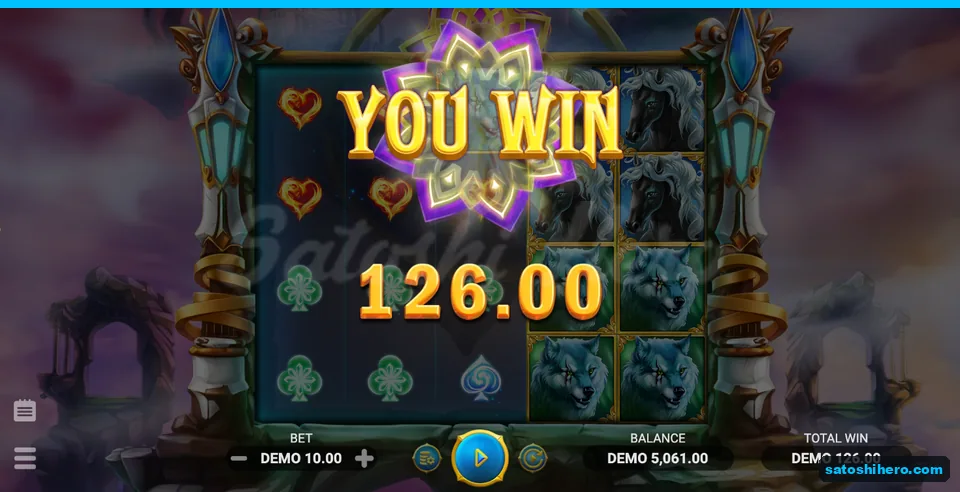 126.00 total win over large animals