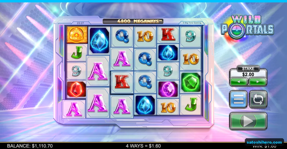Five-reel result showing a small ways win