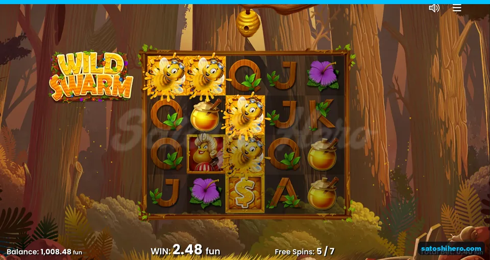 Sticky bee wilds lock during fifth spin