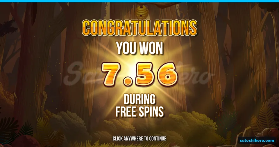 Free spins total shows seven fifty six