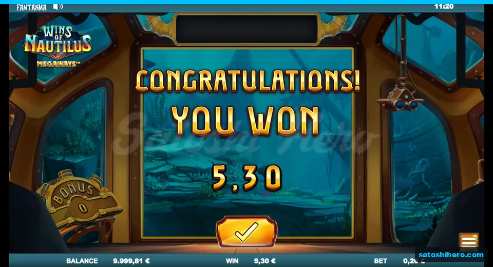 $5.30 collected after twelve free spins