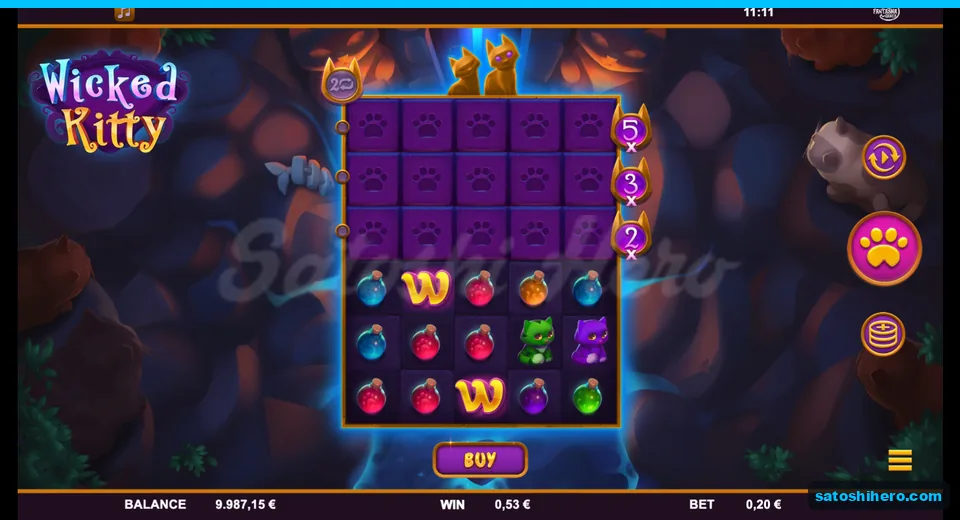 $0.53 win shown with two wilds