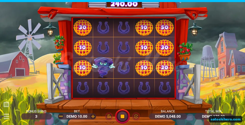 Three bonus spins remain with locked Pies totaling 170.00