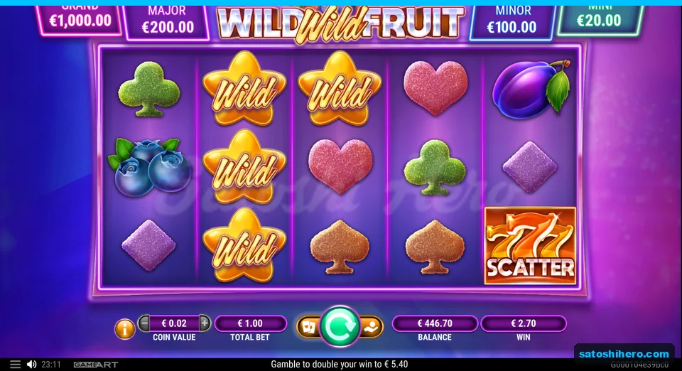 Three wild stars fill the second reel