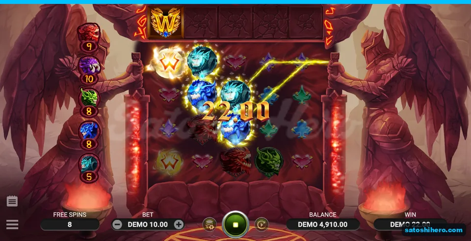 22.00 win with blue demons and meters