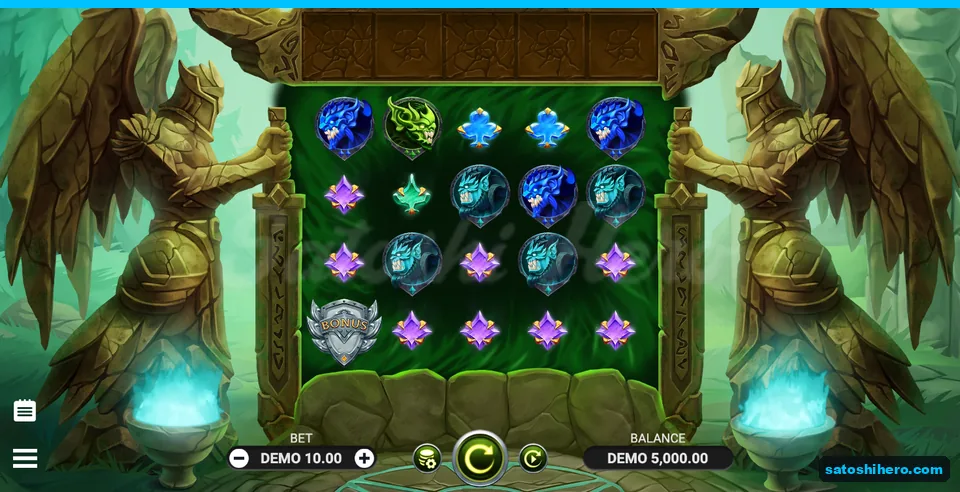 Fresh 5,000 balance with empty Wild Attack slots