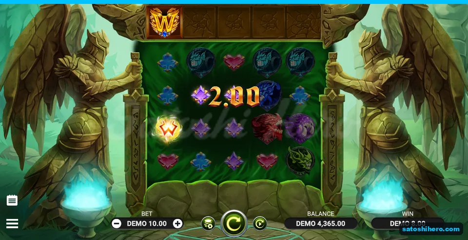 8.00 win box with one glowing Wild
