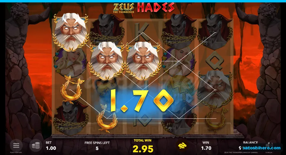 Chained Hades portraits with 2.95 total win